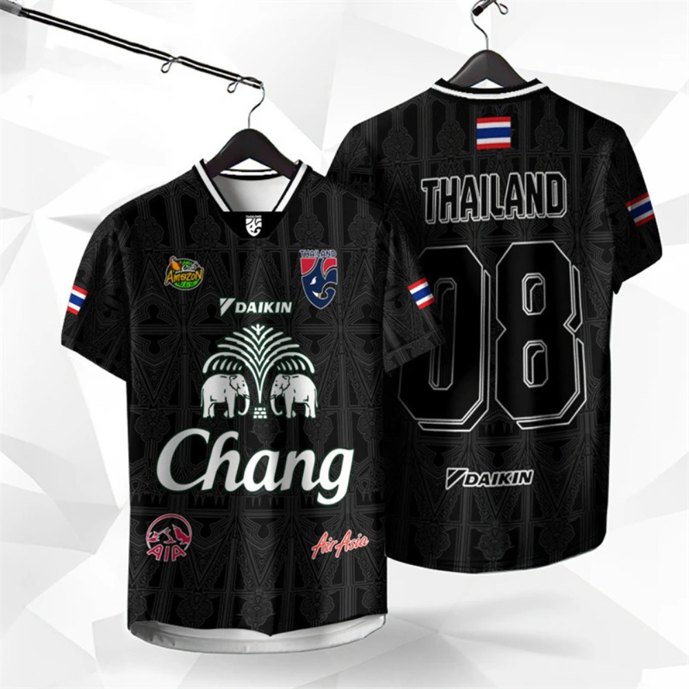 Thai Silk Blouse - 3D プリントタイ象スポーツクイックドライブレア速乾男性女性 Tシャツアウトドアストリートカジュアル原宿親子服