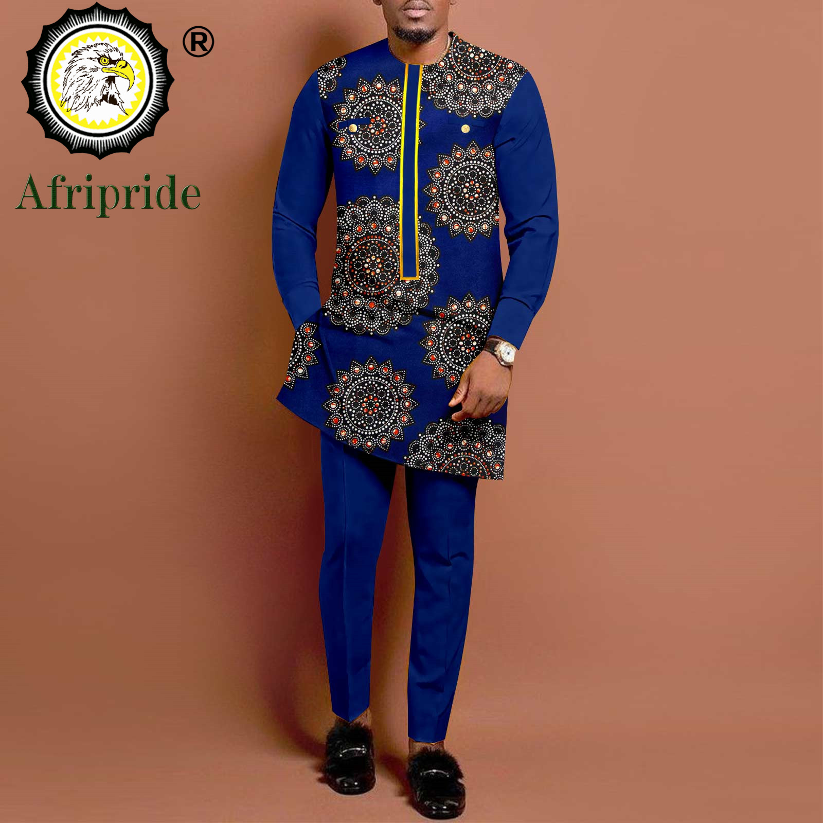 Dashiki Shirt Men - メンズ2ピースアフリカンスーツ,長袖シャツとパンツ,伝統的なダシキの衣装,ラージサイズ,カジュアルウェア,a2316026