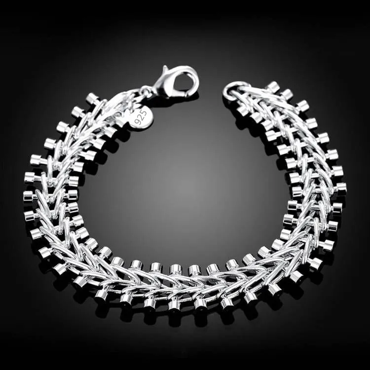 Women'S Ethnic Fashion Brands - ホット人気ブランド 925 スターリングシルバーブレスレット女性用男性用 20 センチメートルチェーンファッションウェディングパーティークリスマスギフトファインジュエリー