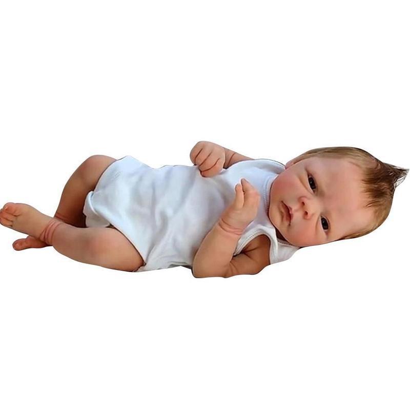 Ethnic Fashion Model - ムネカス・リボーン 48cm フルボディ ソフトシリコン製幼児人形 本物そっくりのリアルタッチ 高品質人形