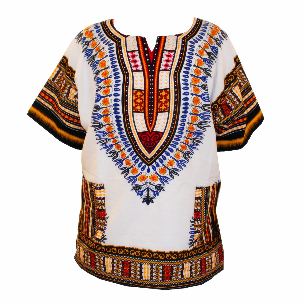 (高速配送) 新ファッションデザインアフリカの伝統プリント綿 - Dashiki Shirt Men のレビューと価格