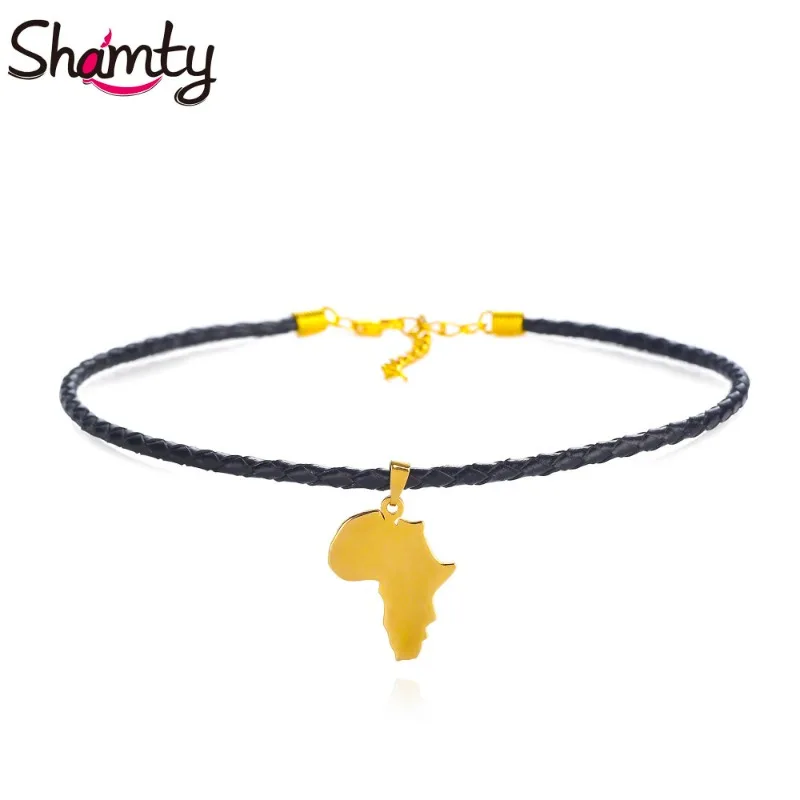 Shamty チョーカーネックレスアフリカ地図ペンダントゴー - Women'S Ethnic Fashion Brands のレビューと価格