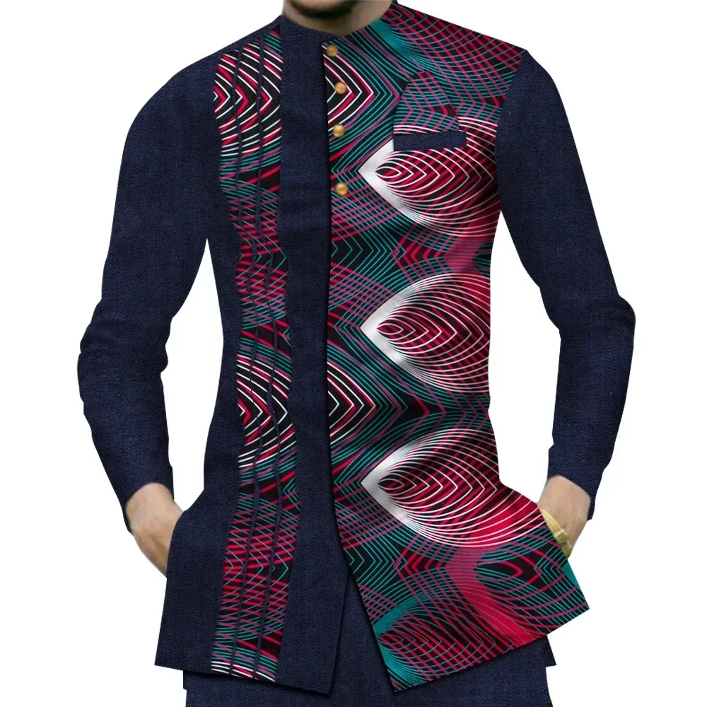 男性用の伝統的なアフリカの服,カジュアルシャツ,ダシキ,パッ - Dashiki Shirt Men のレビューと価格