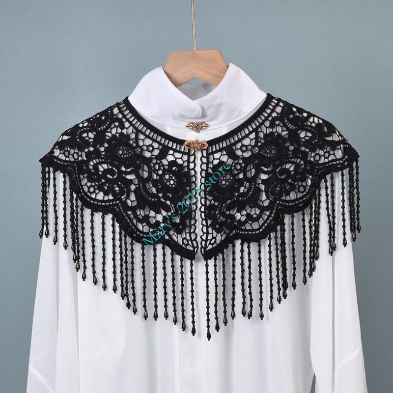 伝統的な中国風の刺繍ショルダーラップスカーフショールビーズパ - Ethnic Fashion Designers のレビューと価格