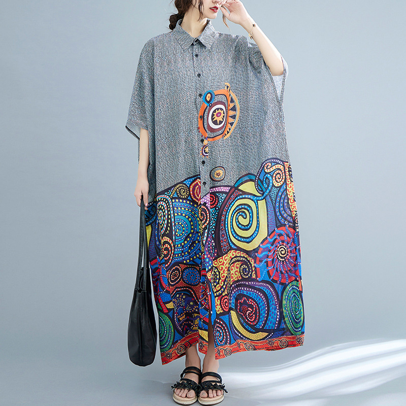 インディアンパキニドレス,ボヘミアンスタイル,レトロ,プリン - Fashion Ethnic Indian Clothing のレビューと価格