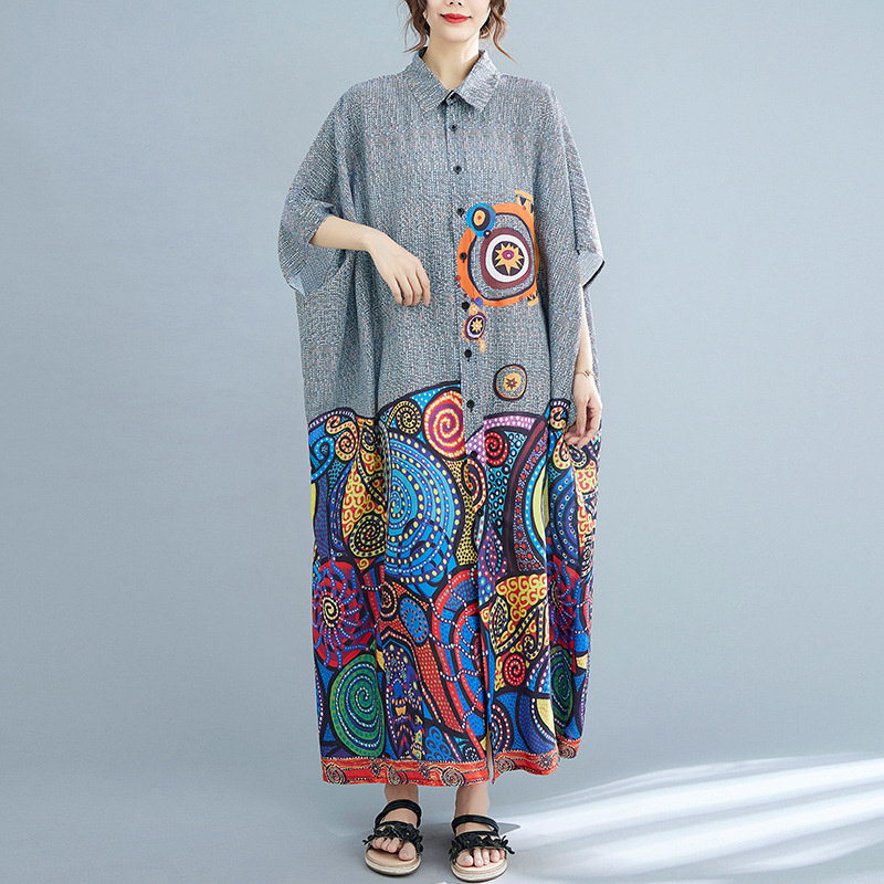 インディアンパキニドレス,ボヘミアンスタイル,レトロ,プリン - Fashion Ethnic Indian Clothing のレビューと価格