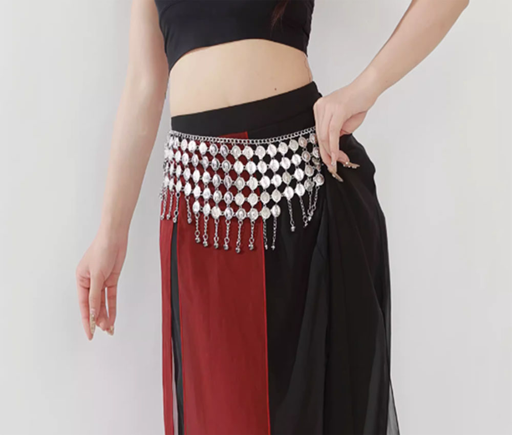 女性用タッセル付きウエストチェーン,合金コイン,セクシーなベ - Ethnic Fashion Co In のレビューと価格