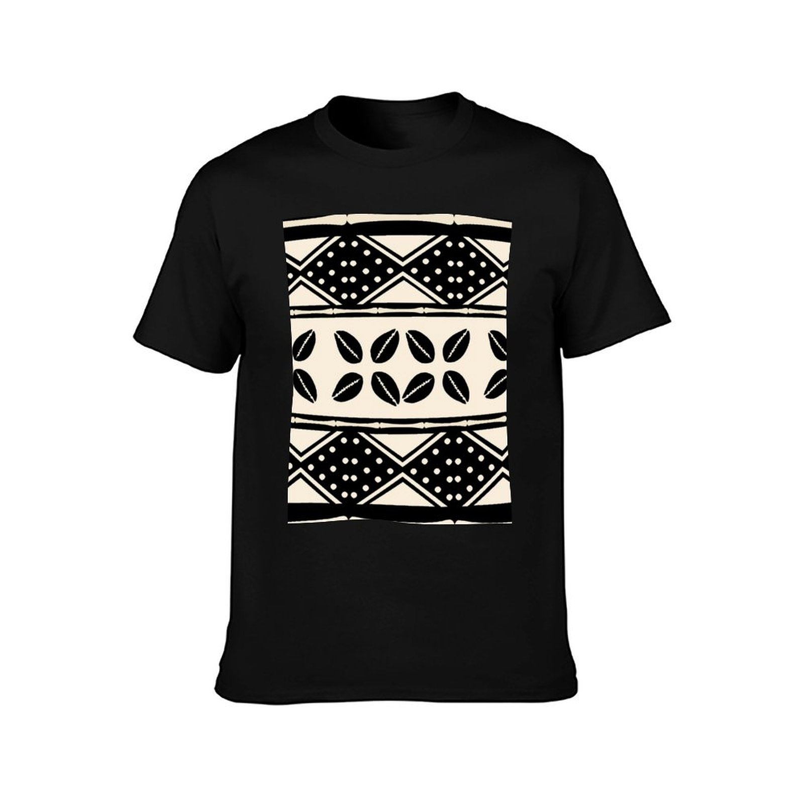アフリカの抽象的な泥布模様のTシャツ 快適なワークウェアTシ - Mudcloth Print Top のレビューと価格