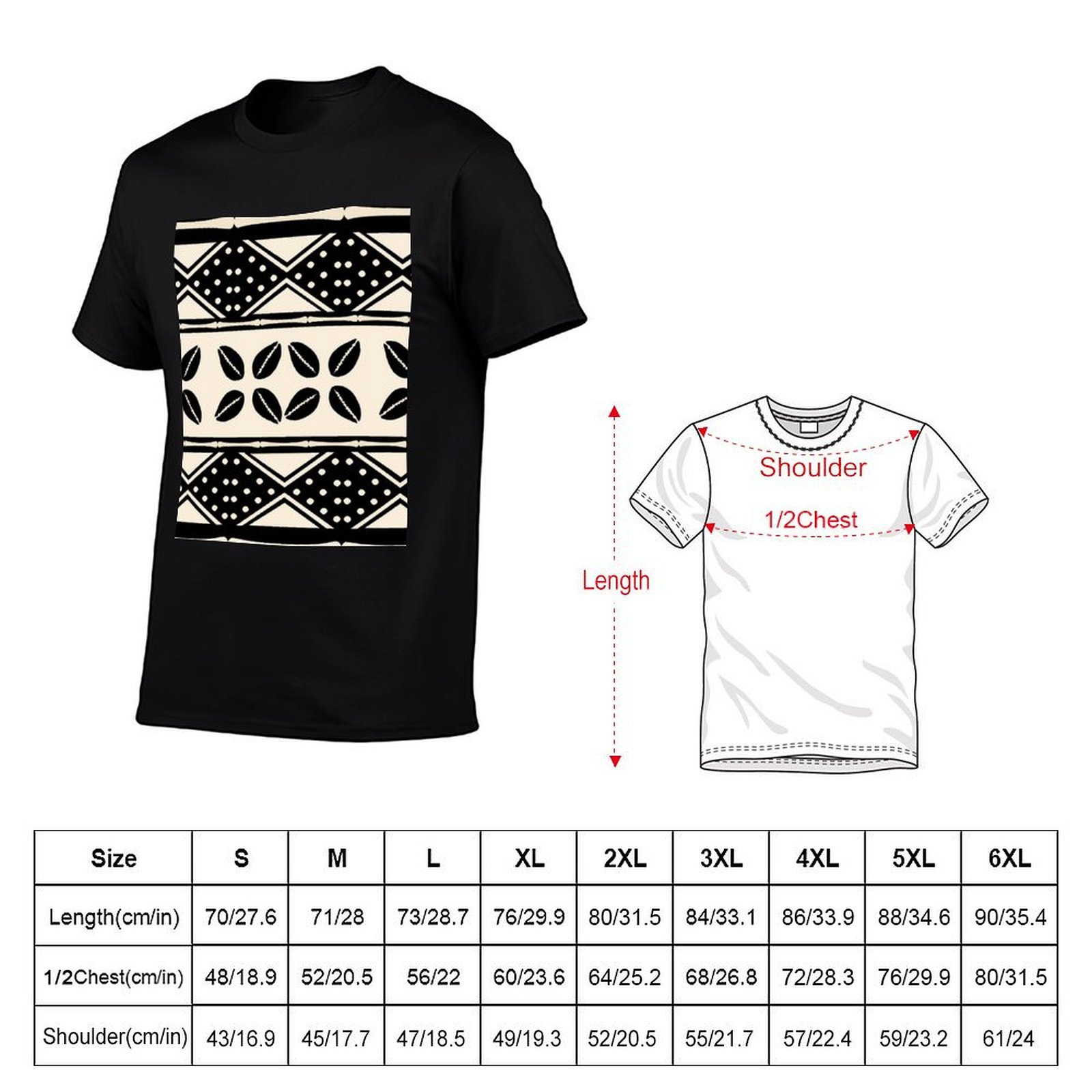 アフリカの抽象的な泥布模様のTシャツ ジムウェア 通気性のあ - Mudcloth Print Top のレビューと価格