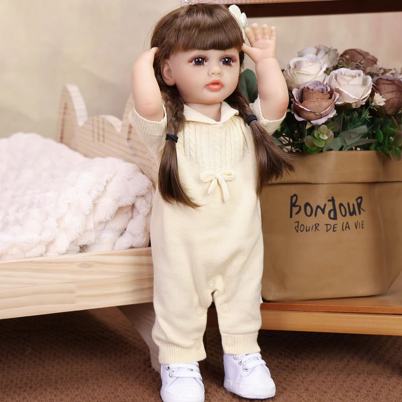 KEIUMI 43 センチメートルリボーンベベ人形ソフトシリ - Ethnic Fashion Model のレビューと価格