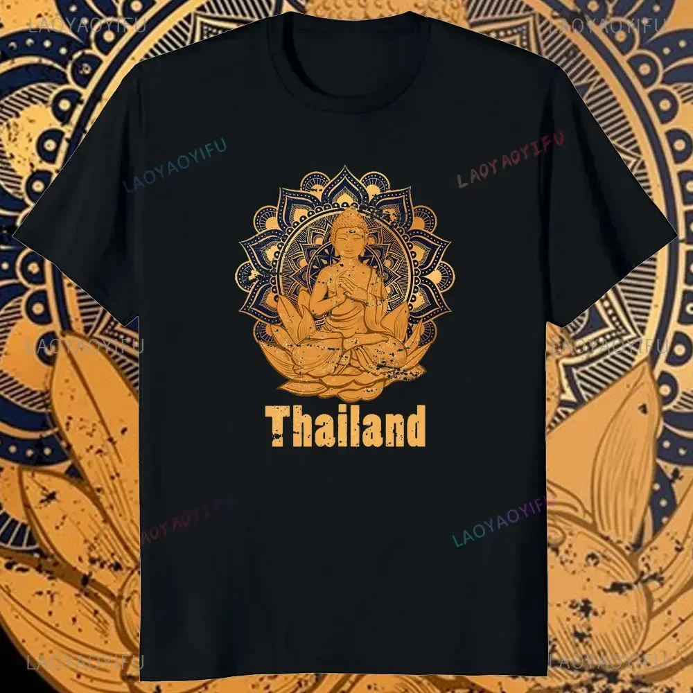 メンズ半袖Tシャツ,ラウンドネック,ヴィンテージデザイン,楽 - Thai Silk Blouse のレビューと価格