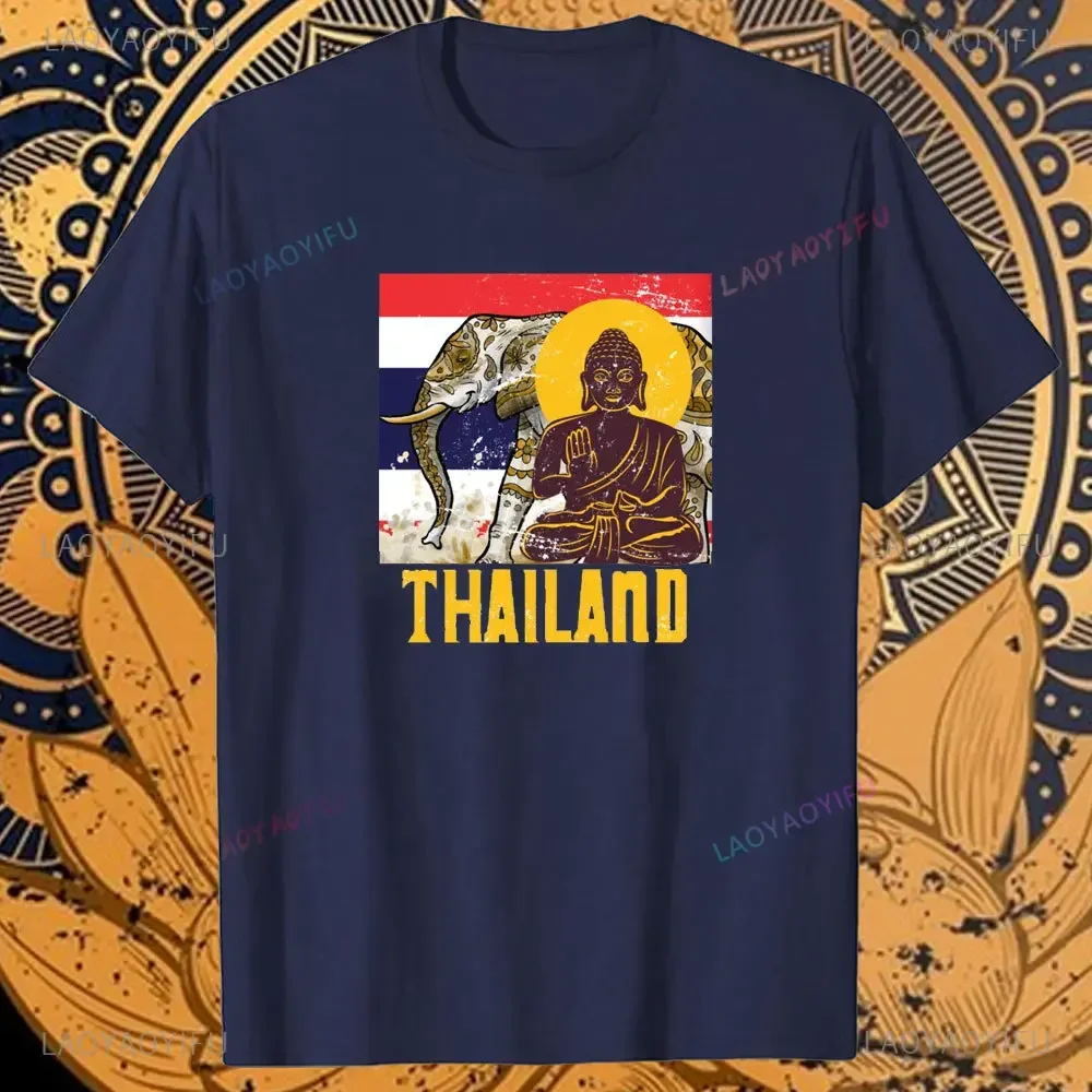 メンズ半袖Tシャツ,ラウンドネック,ヴィンテージデザイン,楽 - Thai Silk Blouse のレビューと価格
