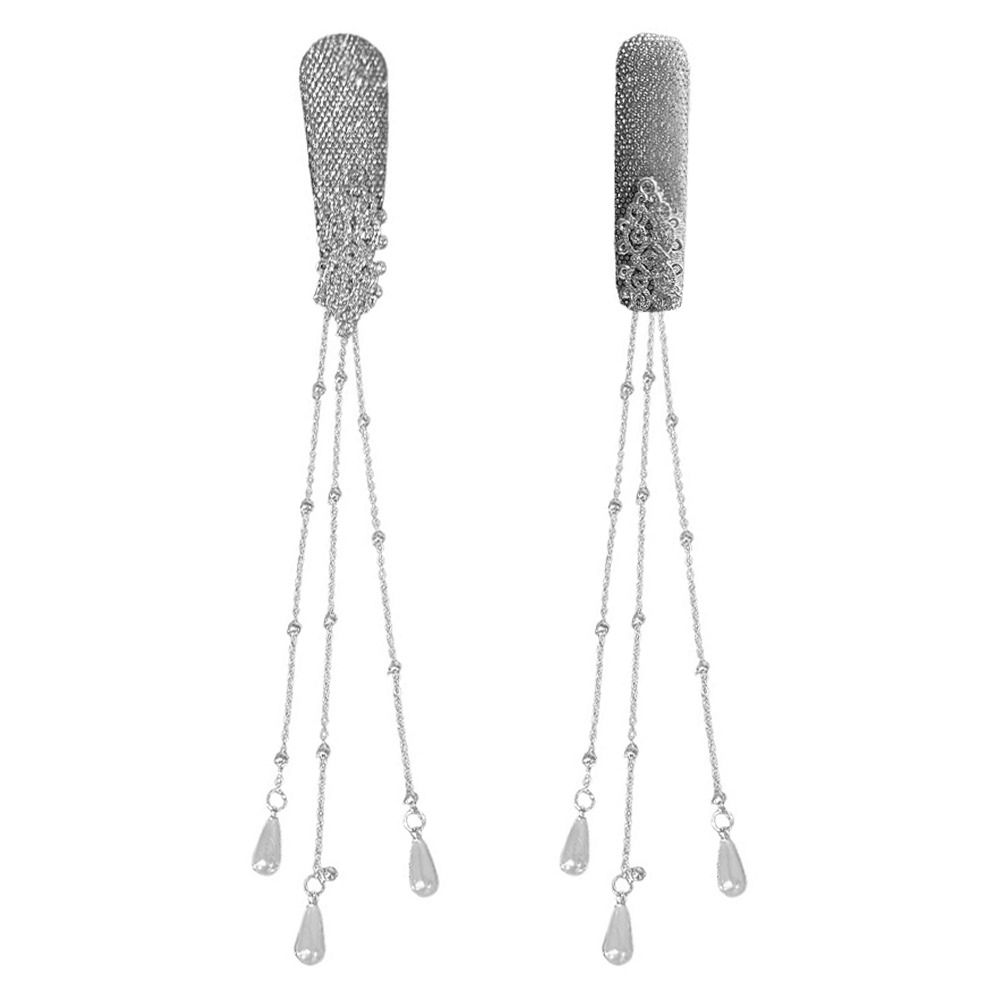 1個/1ペア レトロタッセルヘアクリップ ロングタッセル エ - Ethnic Fashion Designers のレビューと価格