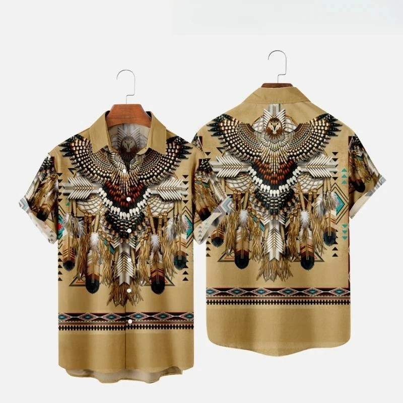インドエスニックスタイル 3D プリントビーチシャツ男性女性 - Fashion Ethnic Indian Clothing のレビューと価格