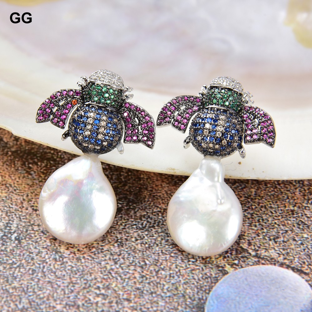 GuaiGuai ジュエリー 淡水ホワイトコインパール Cz - Ethnic Fashion Co In のレビューと価格