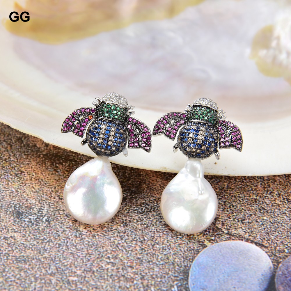 GuaiGuai ジュエリー 淡水ホワイトコインパール Cz - Ethnic Fashion Co In のレビューと価格