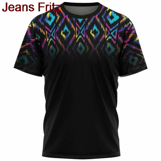 新しいエスニック部族ダシキ Tシャツアフリカパターン 3D  - Dashiki Shirt Men のレビューと価格