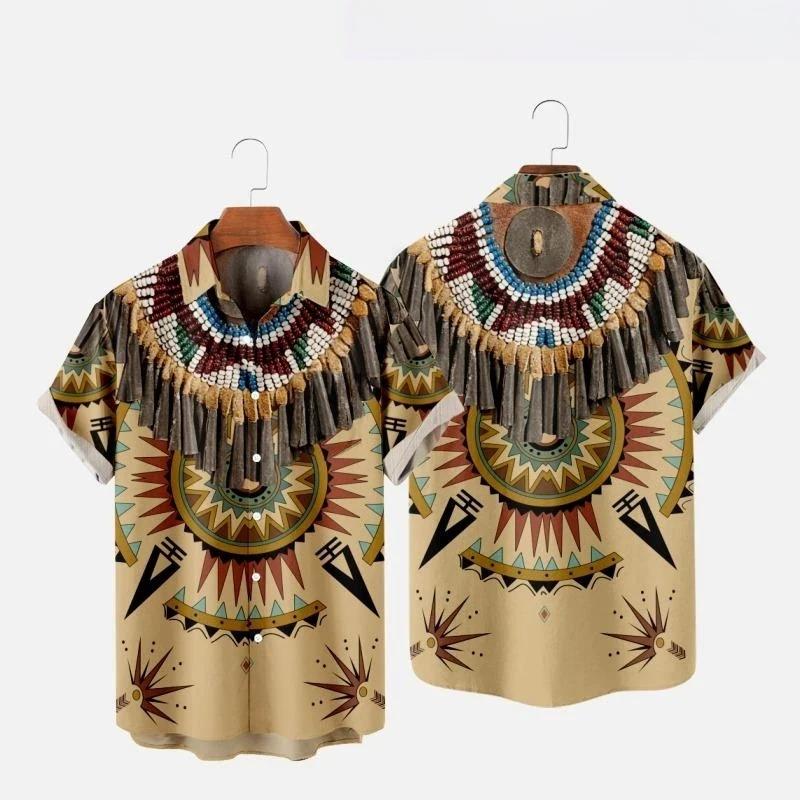 インドエスニックスタイル 3D プリントビーチシャツ男性女性 - Fashion Ethnic Indian Clothing のレビューと価格