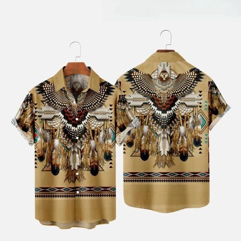 インドエスニックスタイル 3D プリントビーチシャツ男性女性 - Fashion Ethnic Indian Clothing のレビューと価格