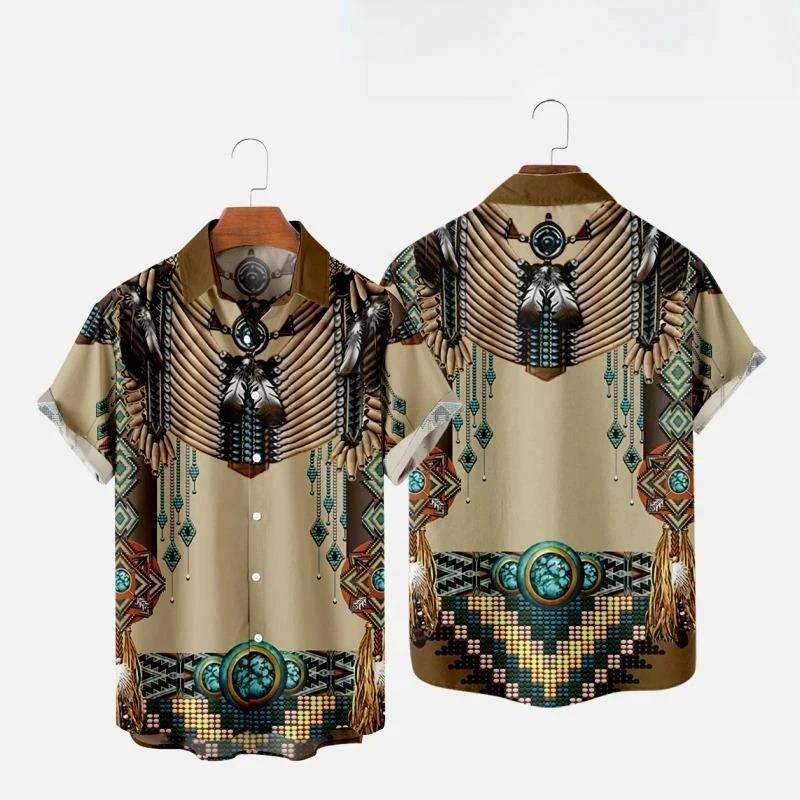 インドエスニックスタイル 3D プリントビーチシャツ男性女性 - Fashion Ethnic Indian Clothing のレビューと価格