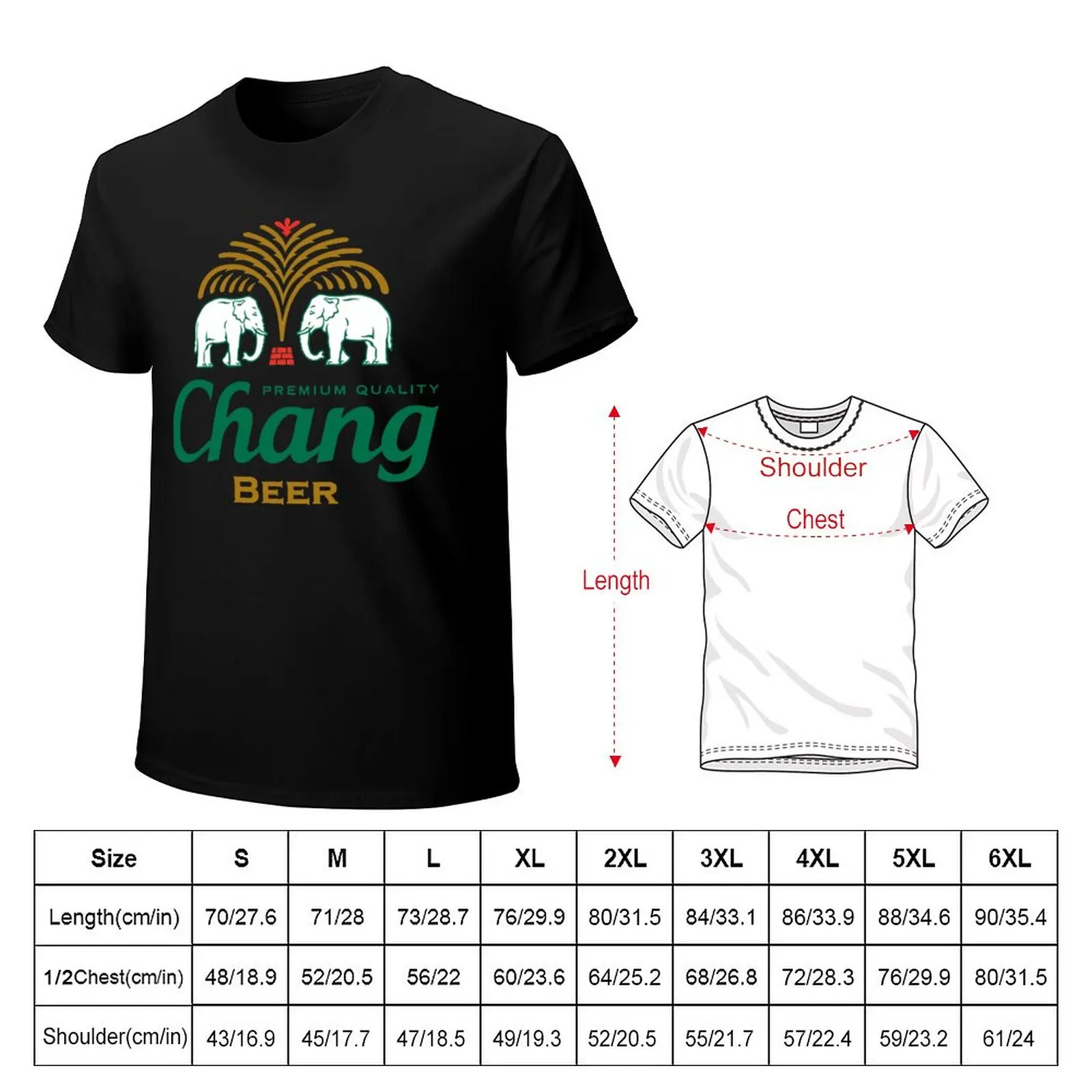 Thaiビール瓶のラベル,男性用Tシャツ,コットン,ヒッピー - Thai Silk Blouse のレビューと価格