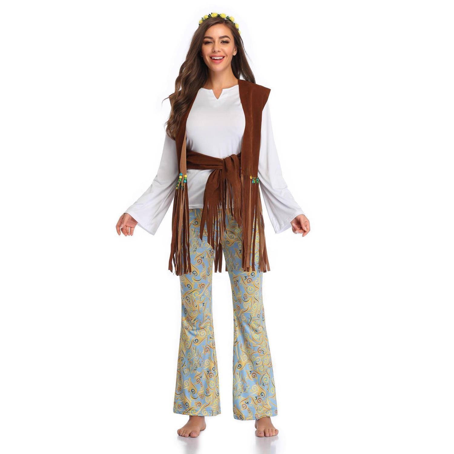 大人用ハロウィンインディアン部族プリンセスコスプレセットファ - Fashion Ethnic Indian Clothing のレビューと価格