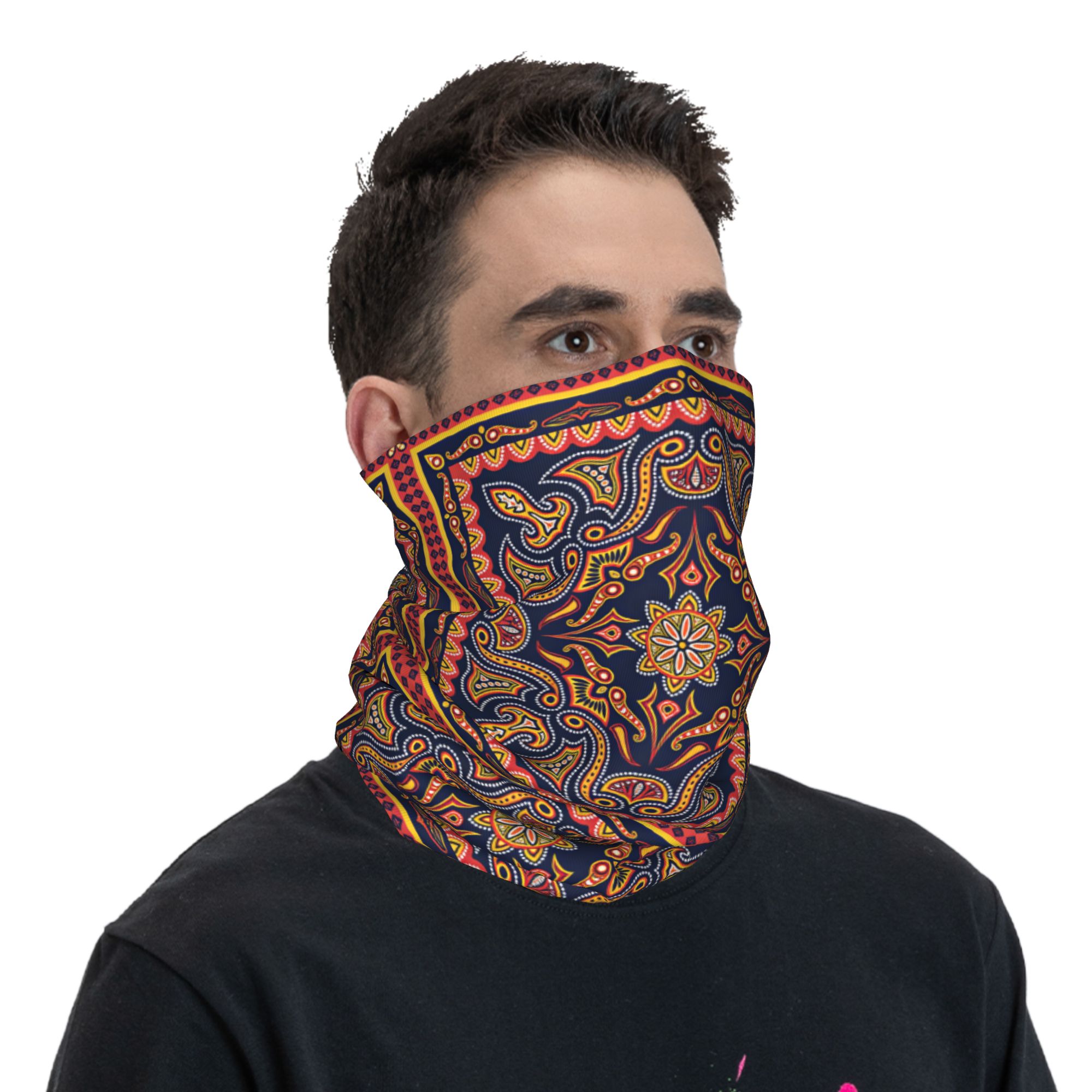 エスニックドットトライバルペイズリーバラクラバハイキングキャ - Ethnic Fashion Men のレビューと価格