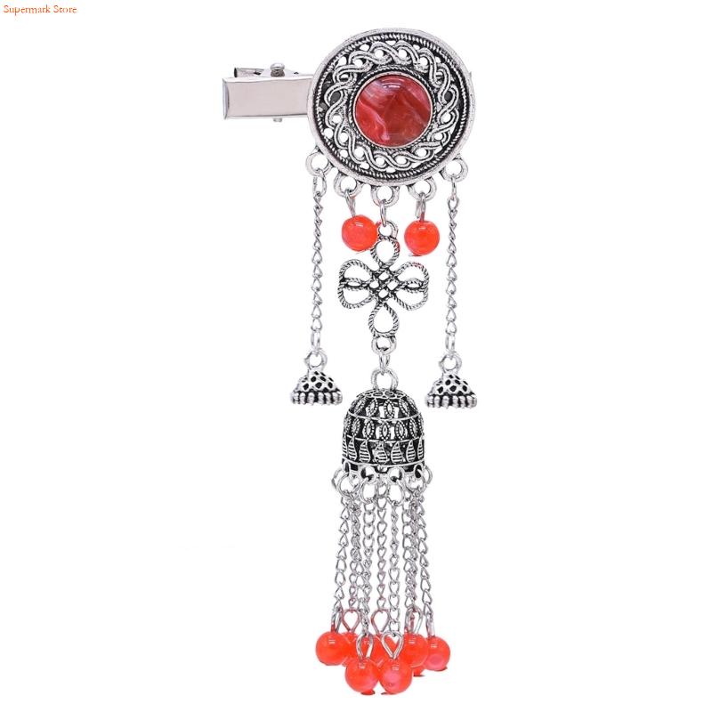 Q5WE エレガントなエスニック ヘアクリップ タッセル デ - Ethnic Wear Fashion Designer のレビューと価格