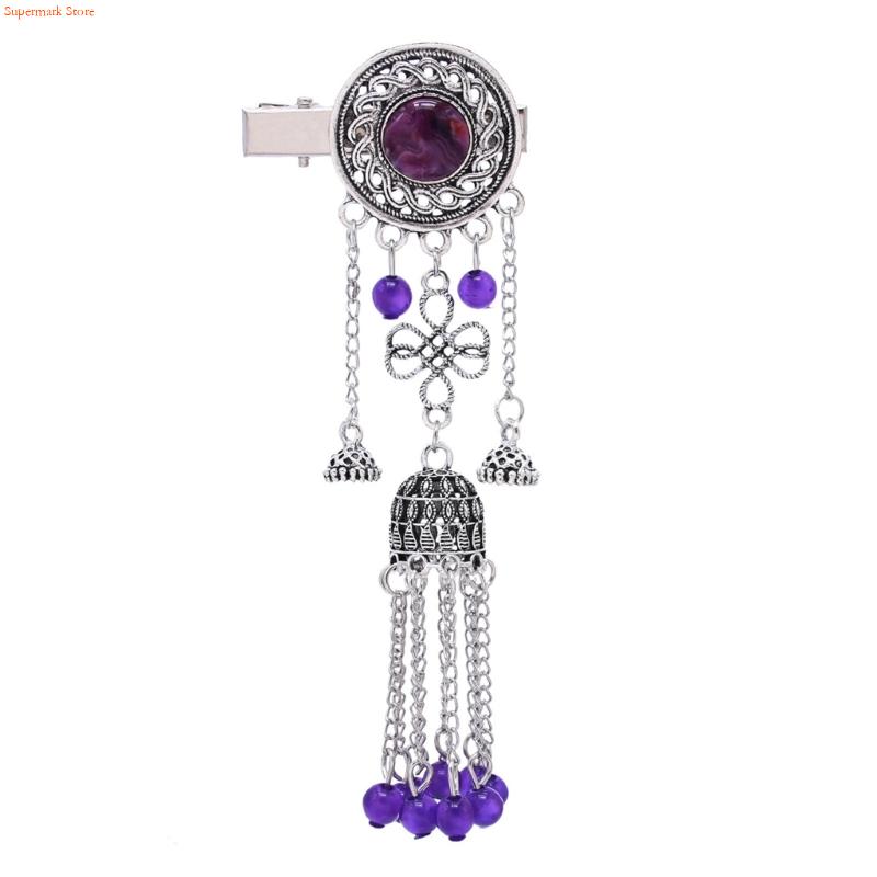 Q5WE エレガントなエスニック ヘアクリップ タッセル デ - Ethnic Wear Fashion Designer のレビューと価格